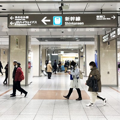 JR在来線名古屋駅から銀の時計への行き方
